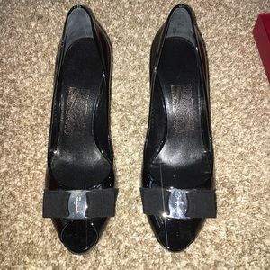Salvatore Ferragamo brand new black shoes/heels